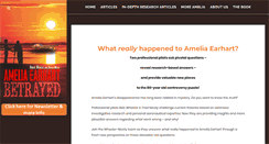 Desktop Screenshot of ameliaearhartcontroversy.com